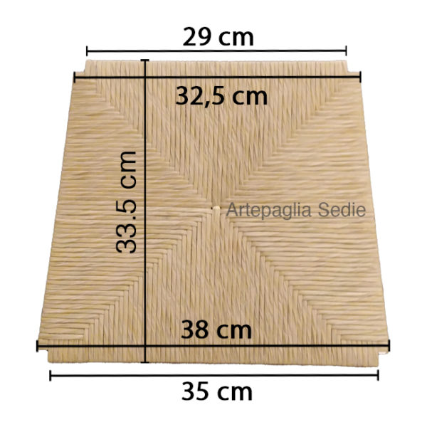 Sedile trapezio cellulosa